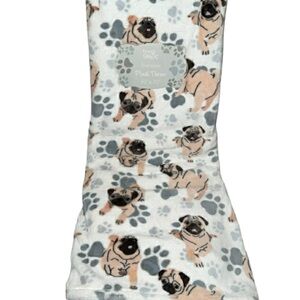 Pug oversized plush throw - BRAND NEW